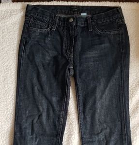 J.Crew Dark Wash Straight Leg Jeans Size 2R